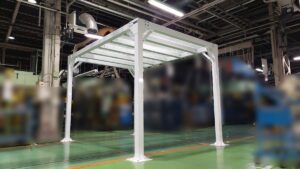 やぐら型鉄骨シェルター/法人向け耐震シェルター/災害対策/地震対策/納品実績